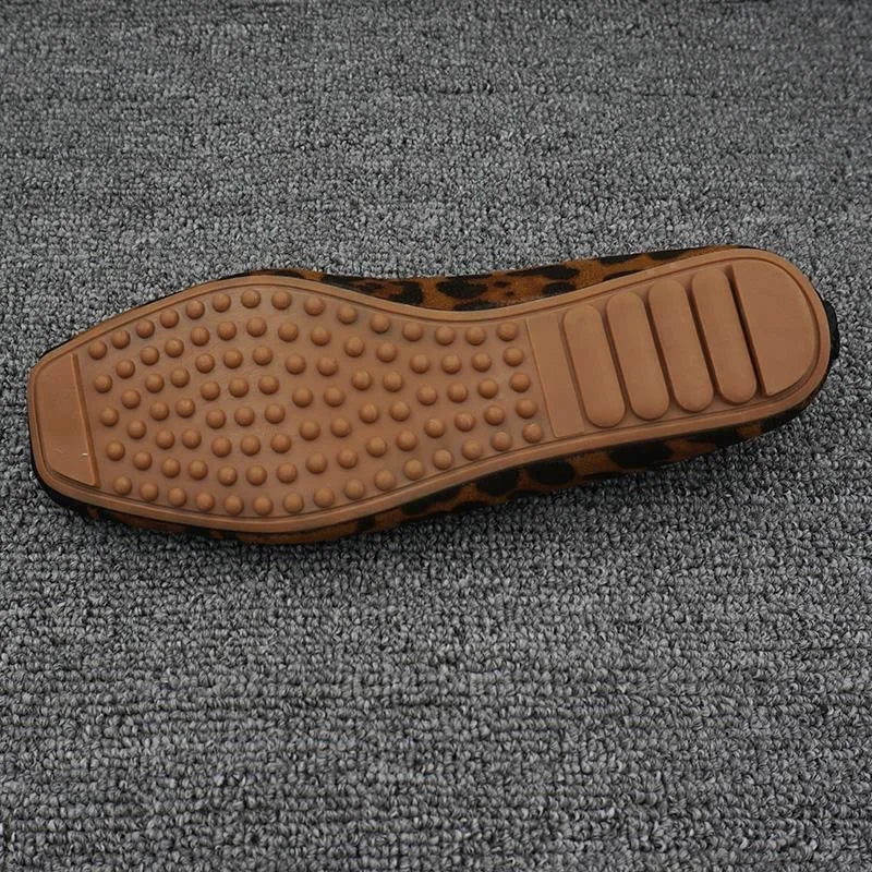 Neue Frühling Sommer Damen Ballerinas - Süße Flache Schuhe mit Schleife - Große Größe 42 Leopard Design