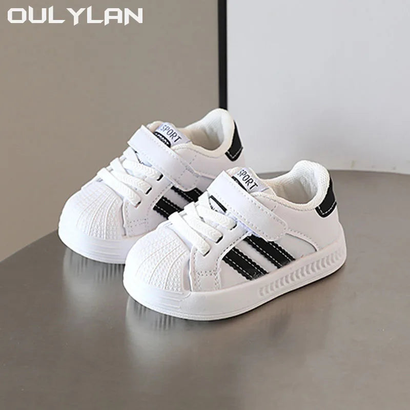 Neue Baby Schuhe 2025 - Frühling Herbst Weiche Sohle Kleinkind - Jungen Sport Schuhe Neue Weiße Mädchen Atmungsaktiv Rutschfest