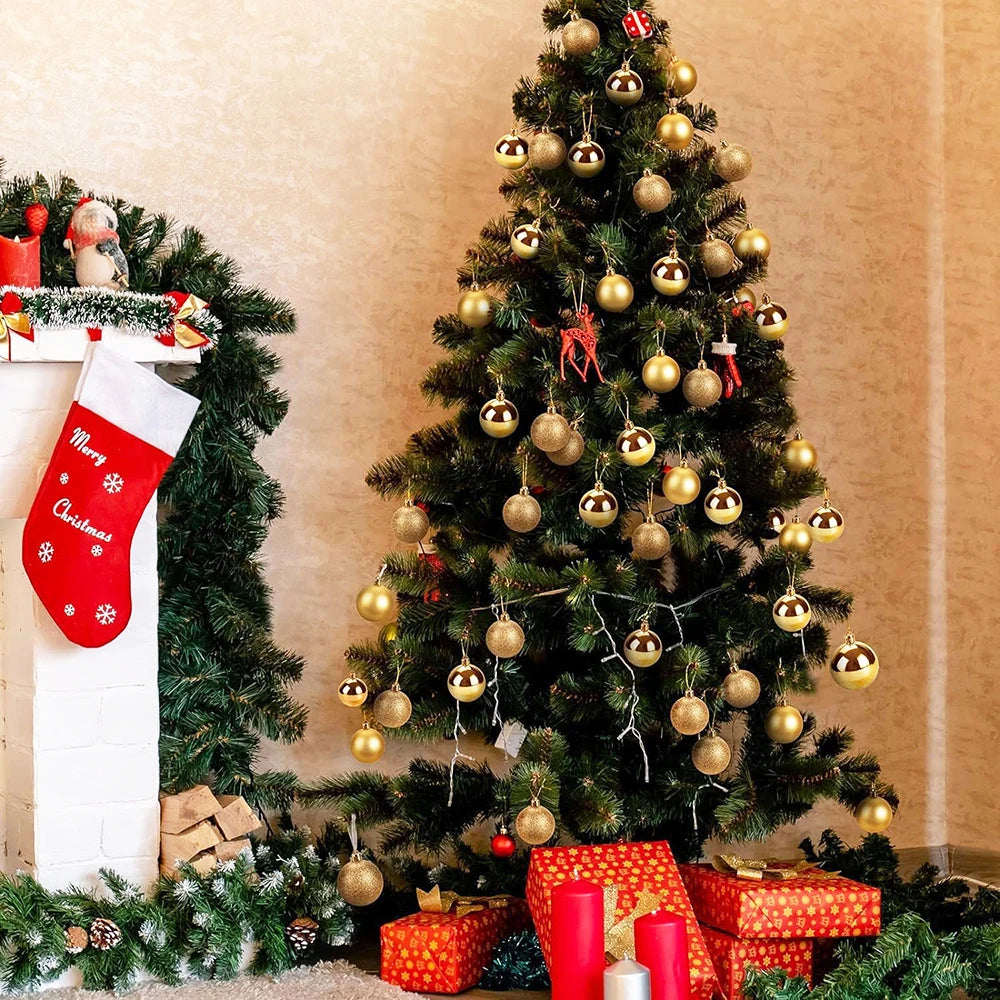 Surpsea KugelnSet Festliche Weihnachtskugeln - 24 Stück 3 cm Mehrfarbig