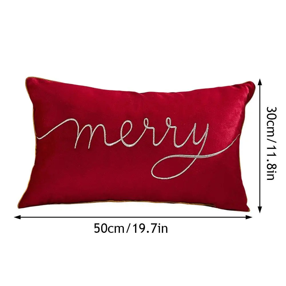 30x50cm Christmas Pillowcase Home Textile Throw Pillow Cover Cushion Case Pillowslip Xmas Home Decor Soft Rectangle Pillow Cover