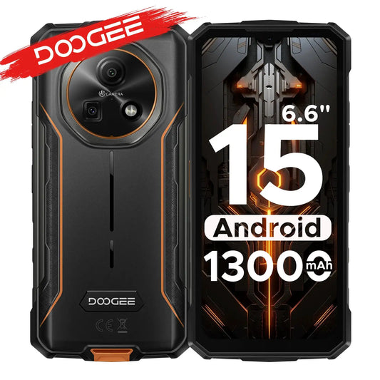 DOOGEE Fire 5 NFC – 13000 mAh Akku, 6.6 Zoll Display.