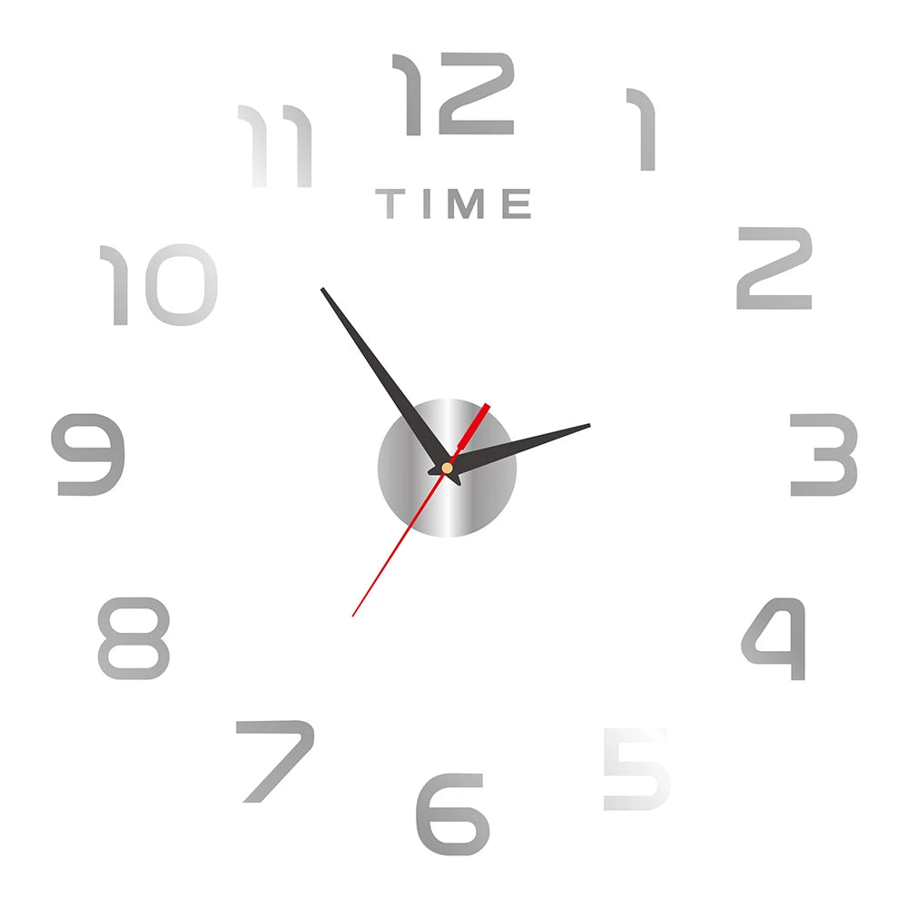 Aurora Modern Wanduhr DIY Lautlos - Acryl Ø60cm Batterie