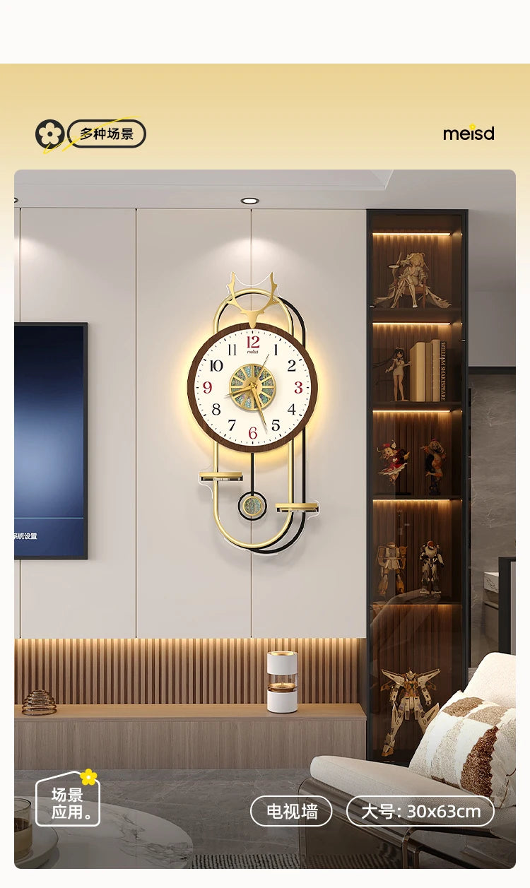 Modern Digital Clocks Wall Nordic Design Luminous Living Room Clock Wall Luminous Art Relogio De Parede Room Decorarion