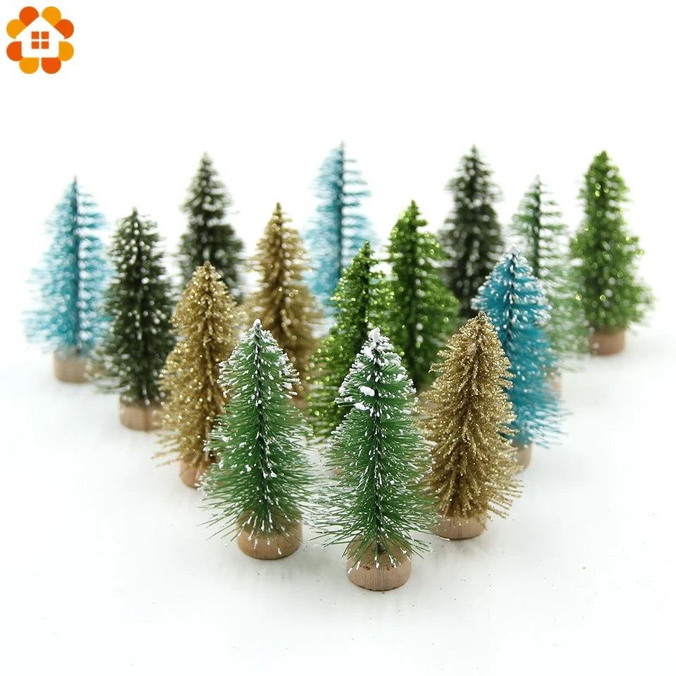 DIY House CH745-10pcs Kleiner Weihnachtsbaum - Größe 6,5 cm 10 Stück