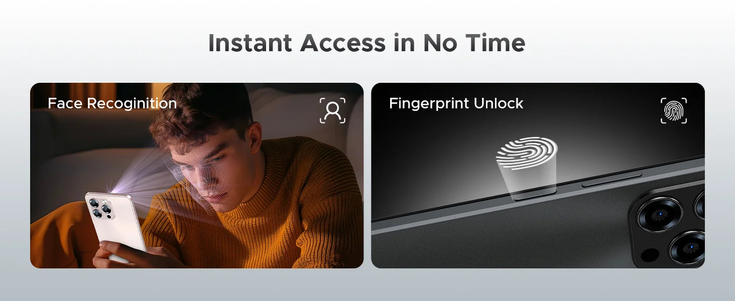 DOOGEE Note58 Pro Großes Display 6,75 Zoll - 6250mAh, 256GB Speicher