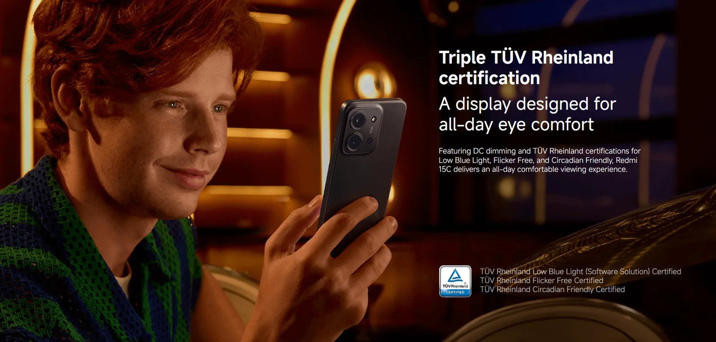 Redmi 15C 4G Smartphone NFC - 6000mAh 33W 6,9 Zoll