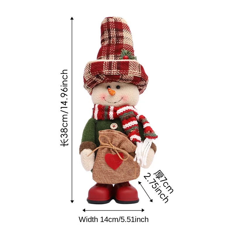 FestArt Dekofiguren Leinen Hochhut - Kapazität 2 Figuren, Größe 18 cm