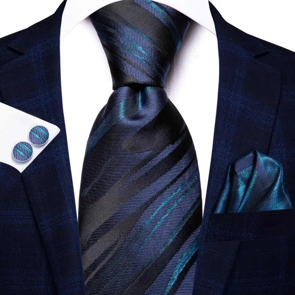 Hi-Tie Seiden-Herren-Krawatten-Set Blumenmuster Gelb Gold Krawatten und Taschentücher Manschettenknöpfe-Set Herren-Hochzeits-Party-Anzug-Mode-Halskrawatte C-3053