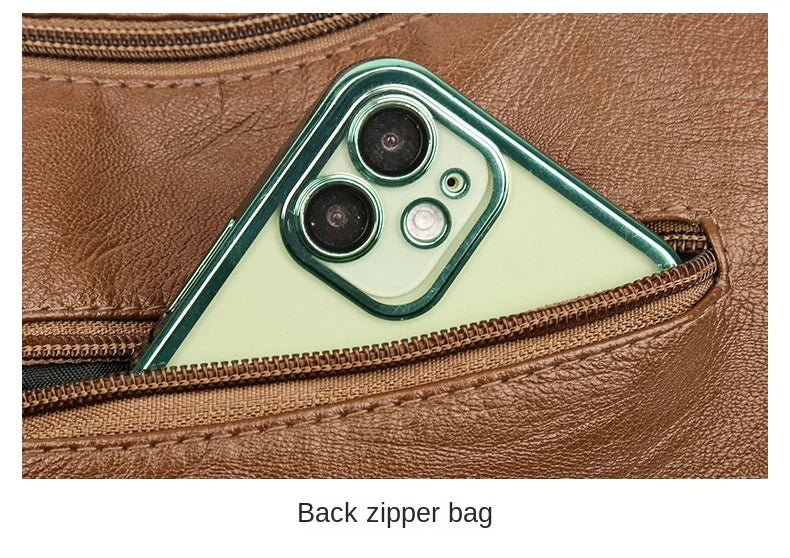 Geantă de umăr Crossbody nouă, din piele spălată moale, geantă mini pentru femei, geantă versatilă