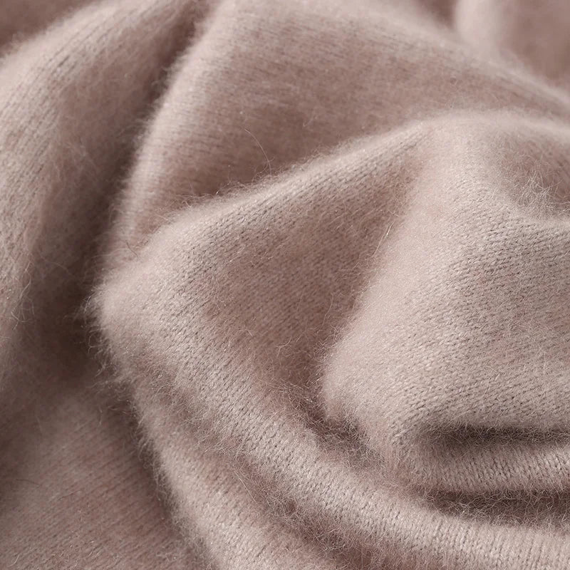 Snaoutofit Stehkragen Reißverschluss - Nerz Kaschmir M