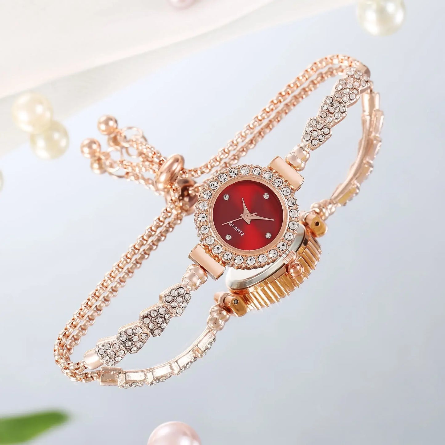 Fashion Strass Armbanduhr 2025 - Luxus Uhr Frauen Armband Vintage - Casual Damen Uhren Armband Relojes Para Mujer