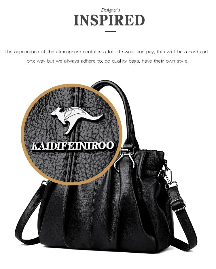 Genuine Brand Tote Bag Luxury Handbags for Women Mom Shoulder Crossbody Hand Bag Designer High Quality Soft Pu Leather Commuting