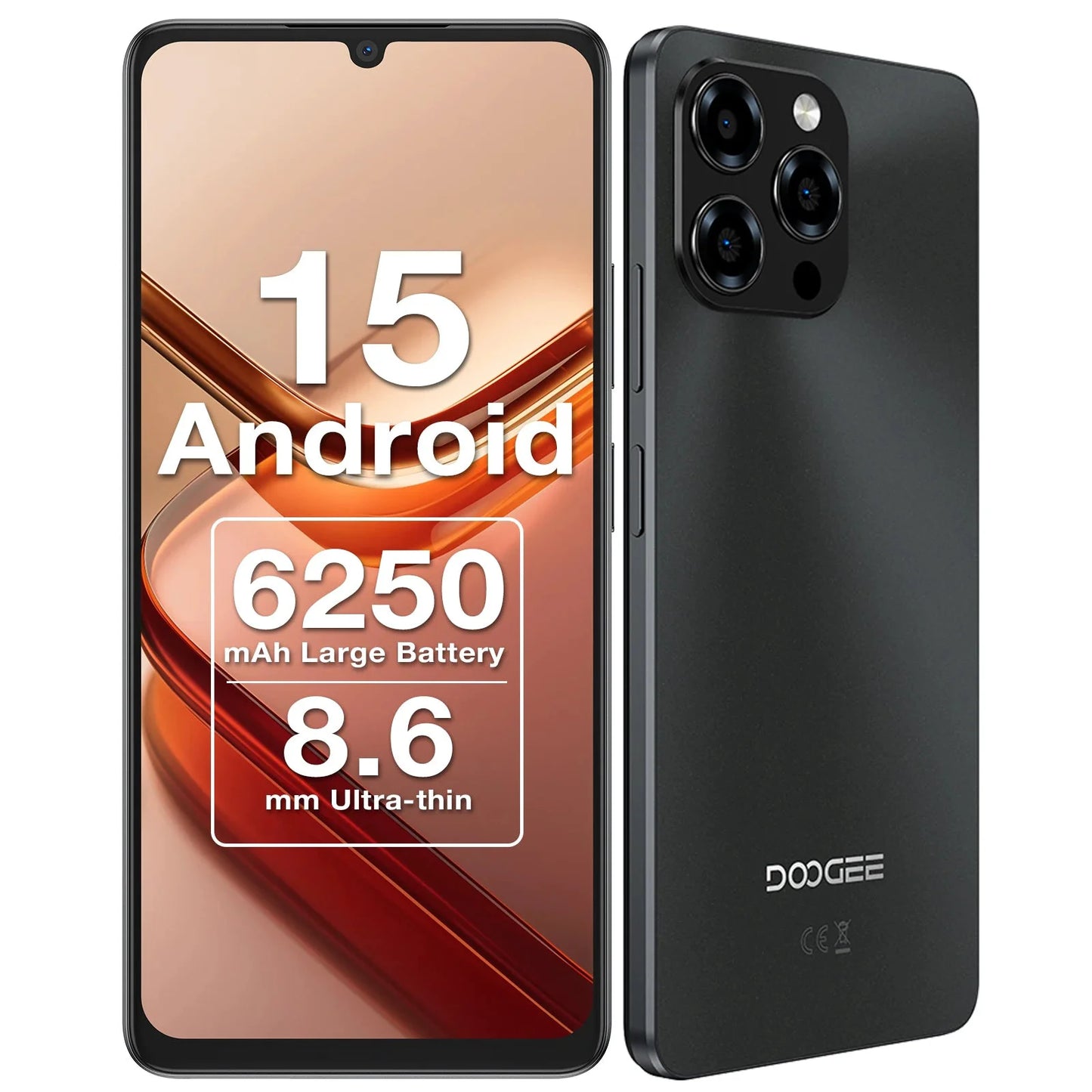 DOOGEE Note 58 Großer Akku - 6250mAh 6,75 Zoll 90 Hz by Golden Bridge Store