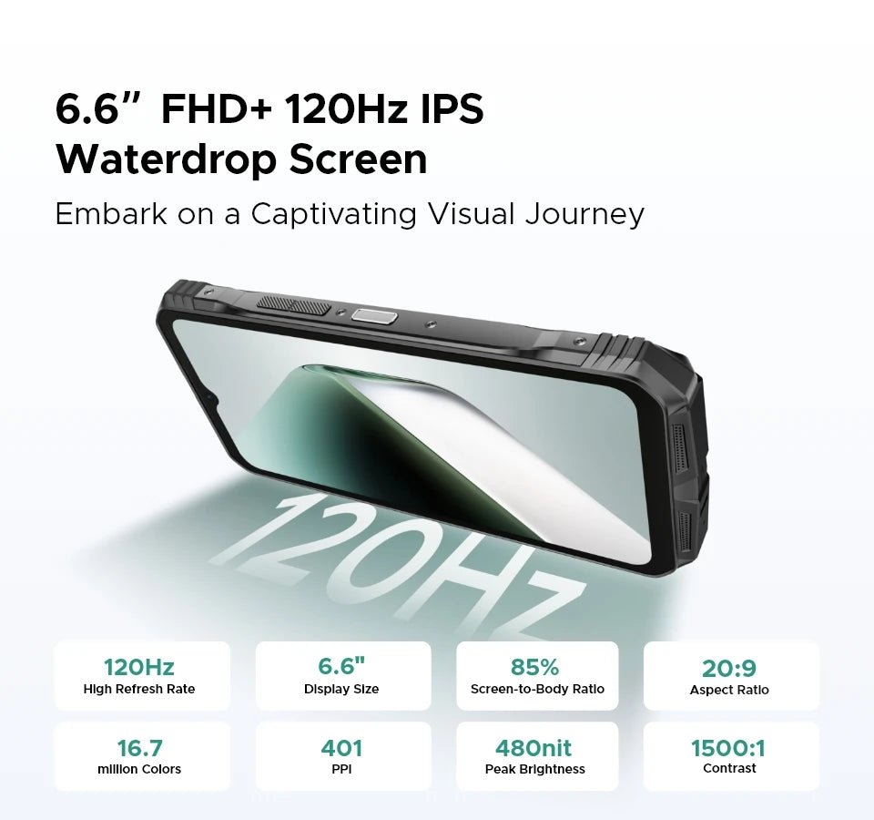 Doogee S Cyber Pro Robustes - 10800 mAh, 33W, 6.6 Zoll