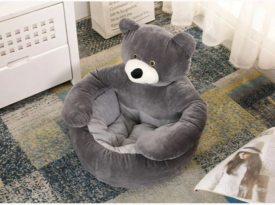 Dog Bed Semi-Enclosed Bear Pet Bed Ultra Soft Dog Nest  Removable Puppy Bed Wear Resistant Scratch Resistant Bed Mat Pet Product