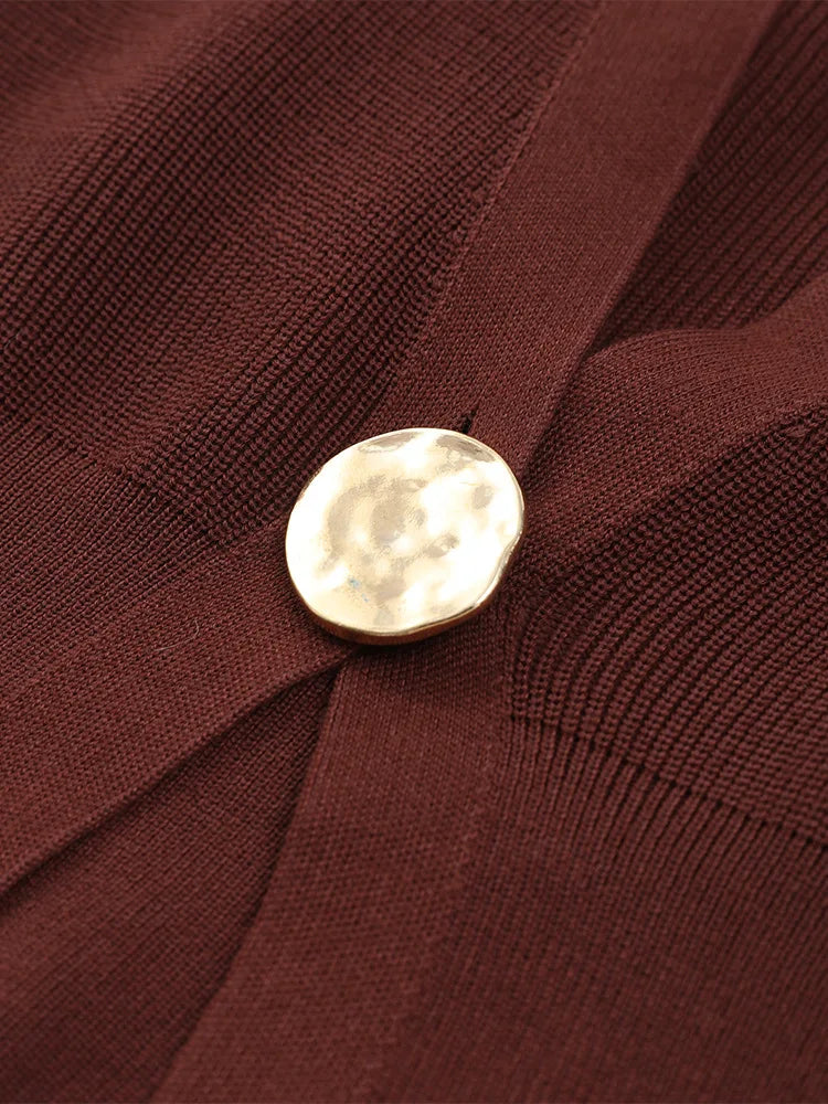 Luna Damen-Strickjacke V-Ausschnitt - Langarm, Knopf, M-L/XL