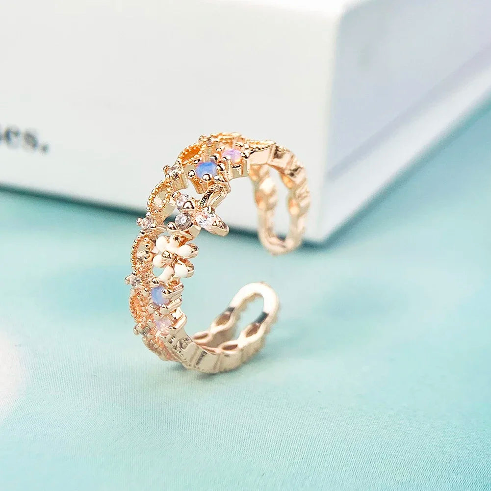 Inel cu fluture Zhejiang - reglabil din zinc 18 mm