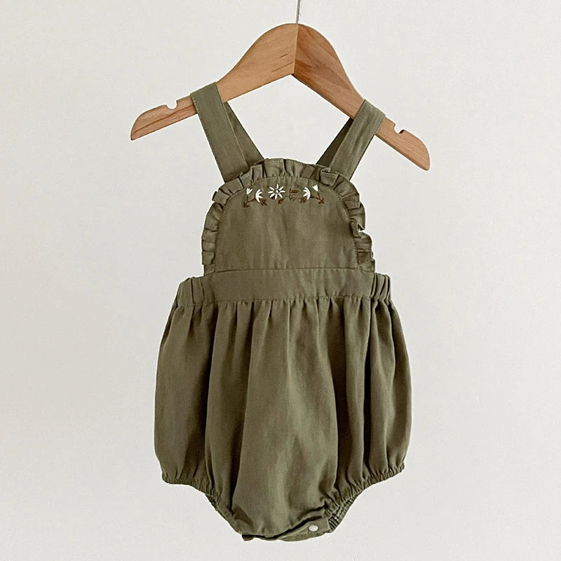 Infant Baby Girls Short Sleeve Green Printing Tops Shorts 2Pcs Clothing Sets Summer Baby Girls Children's Clothes Suit 0-3Yrs