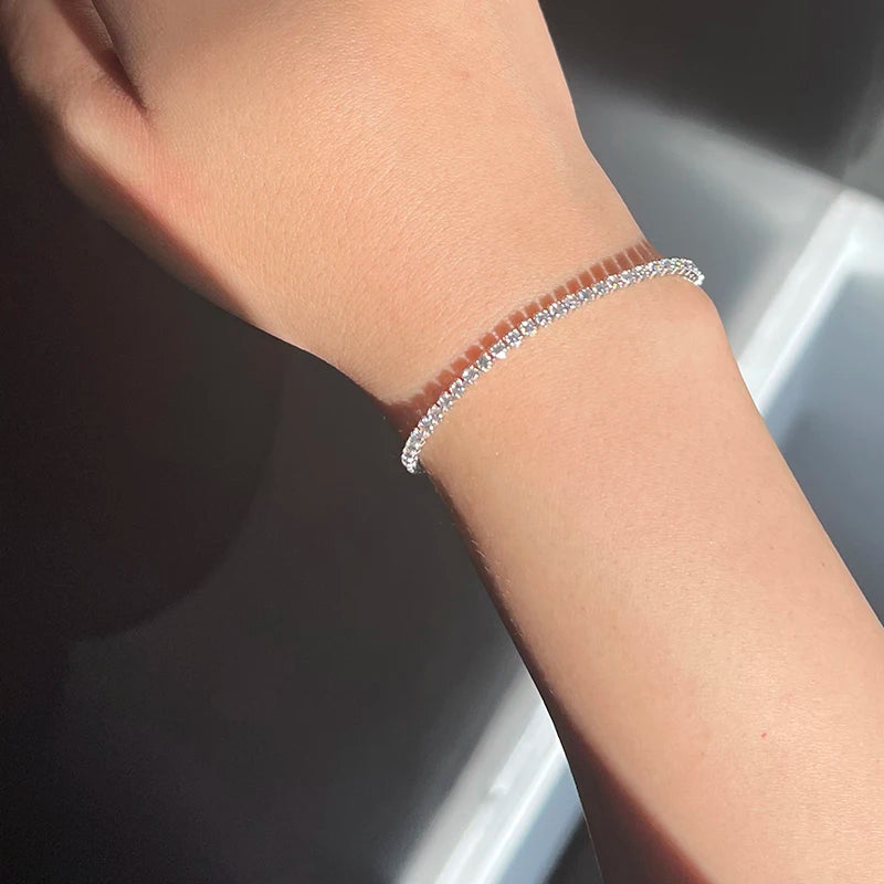 Luxus Klassisch Voller Strass 18K Gold Plattiert Armbänder Für Frauen Funkelnd Einfach Zirkon Armbänder Schmuck Geburtstag Geschenke