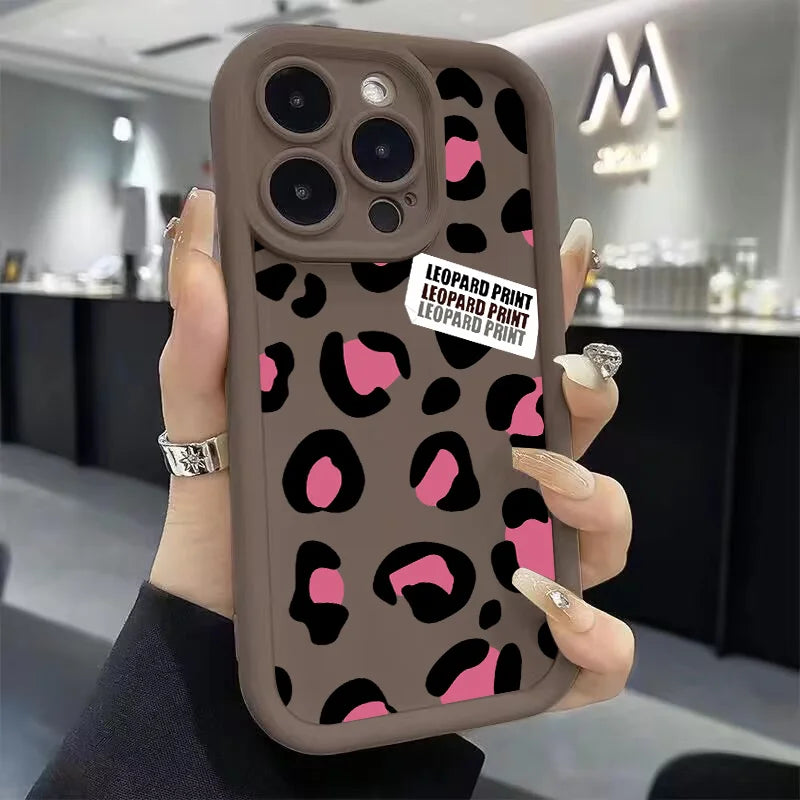 Leopard Print Handy Hülle Für Google Pixel 9 8 7 8A 7A Pro XL 4G 5G Weich Silikon TPU Rückseite Abdeckung