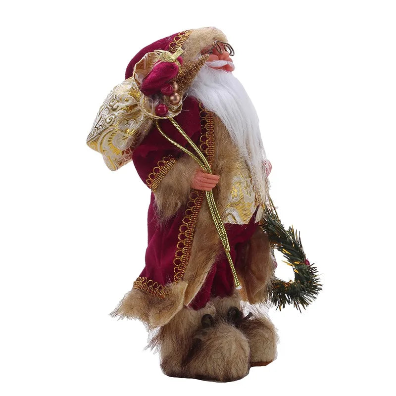Hedahlia Santa Claus Puppe - Größe 30 cm, Kunststoff, Fenster-Ornament