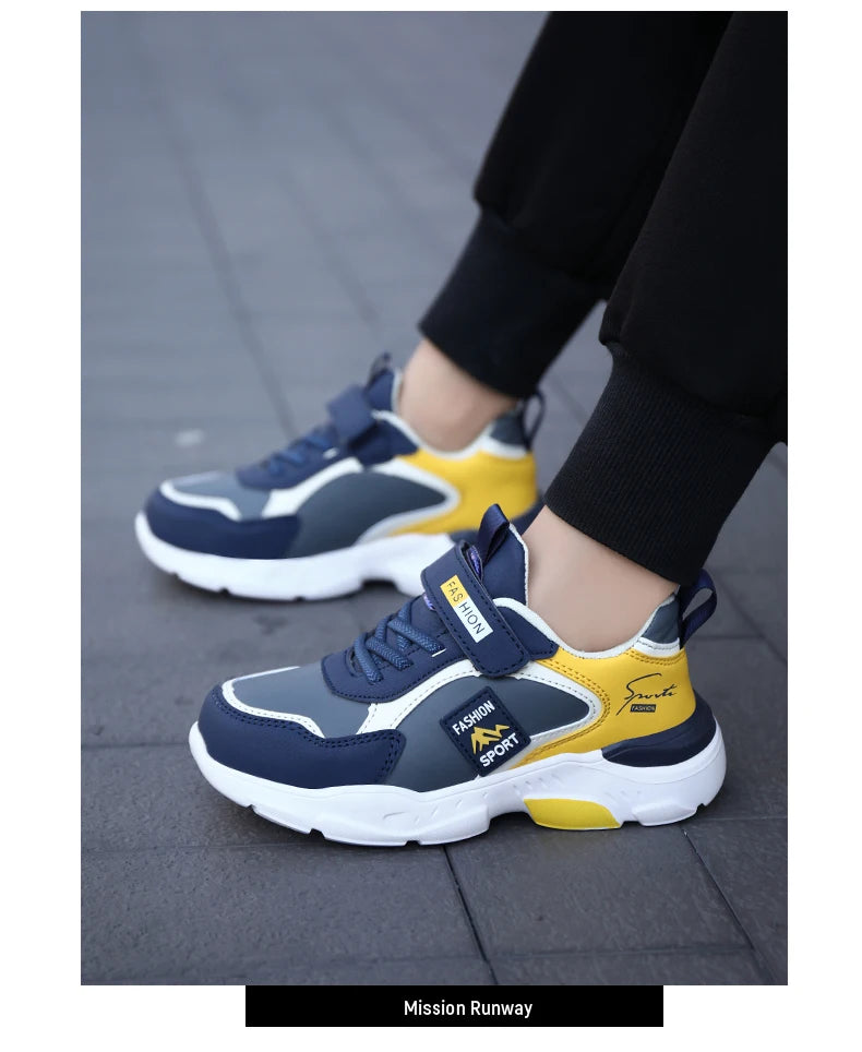 NBGAGA Kinder Sneaker Atmungsaktiv - Klett Leicht 7-13