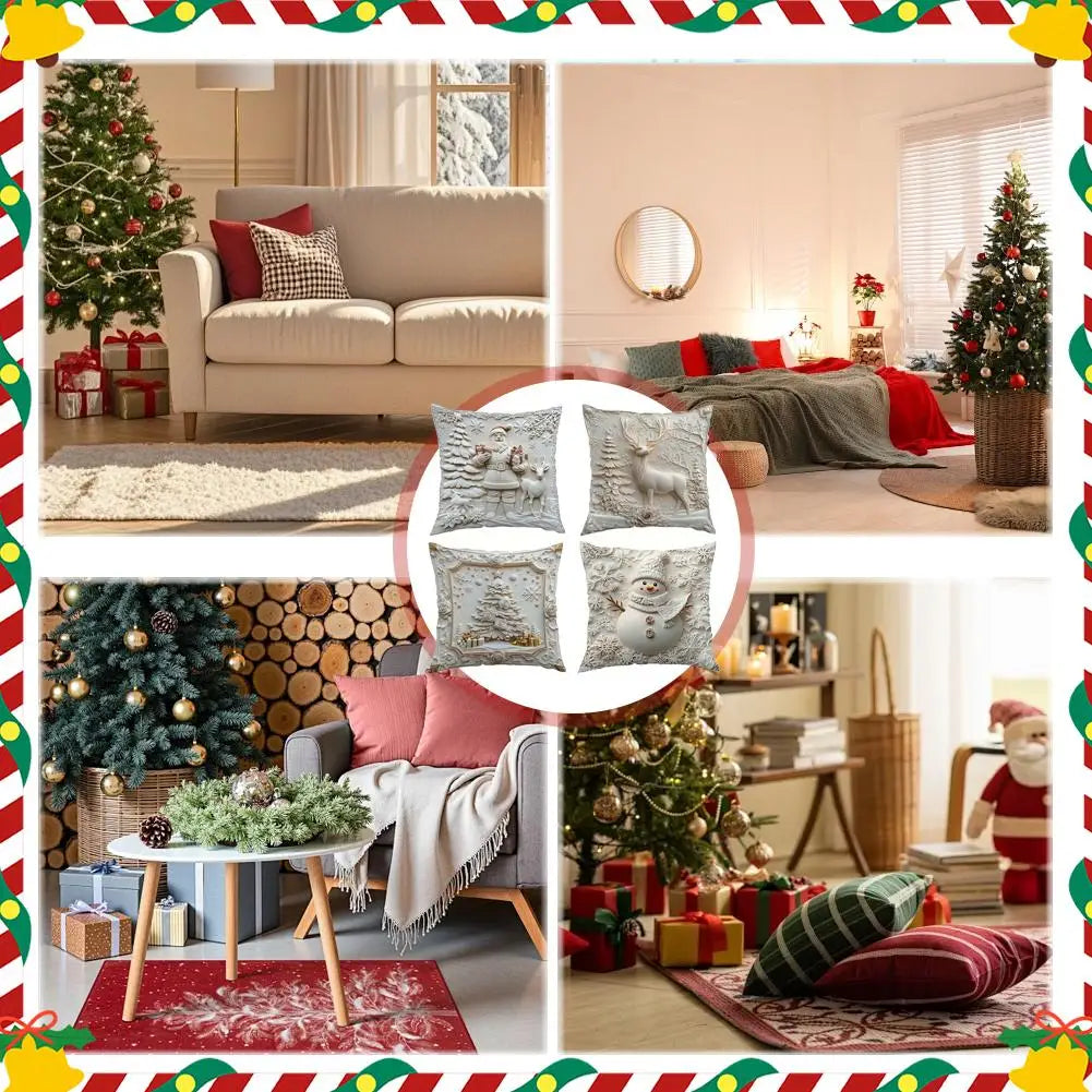 1pcs Christmas Decorative Pillow Covers ,Suitable for Christmas home decoration pillowcase, without pillow core.