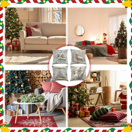 1pcs Christmas Decorative Pillow Covers ,Suitable for Christmas home decoration pillowcase, without pillow core.