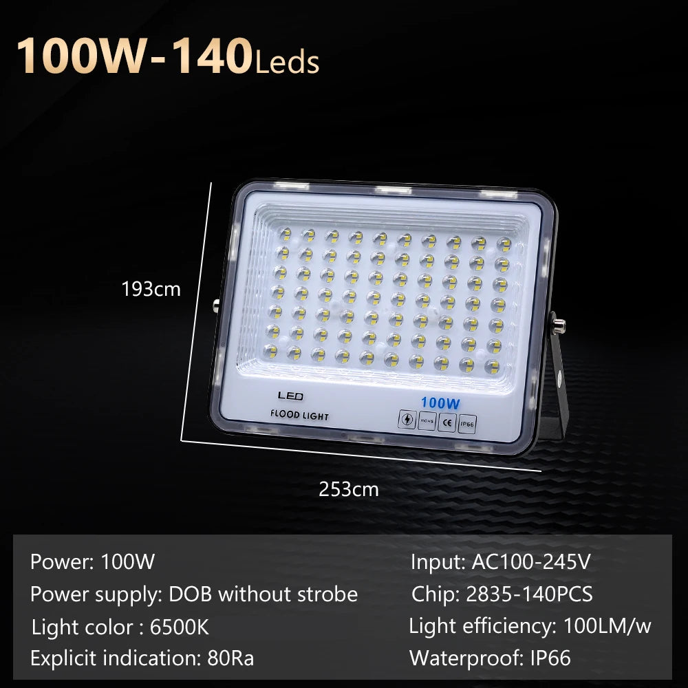 LED-Flutlicht Outdoor-Beleuchtung 220V 240V Flutlicht wasserdicht IP66 Reflektor Projecteur LED Exterieur Focus Spotlight