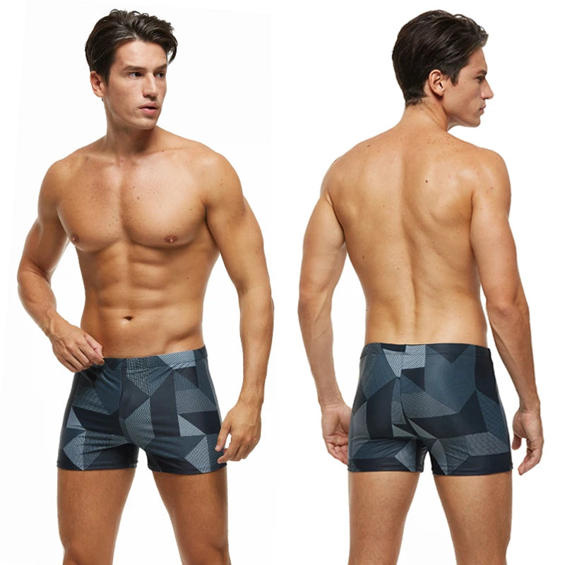 Herren Schwimmbekleidung 2025 - ESCATCH Plus-Size Fashion Elastische Schwimmhose