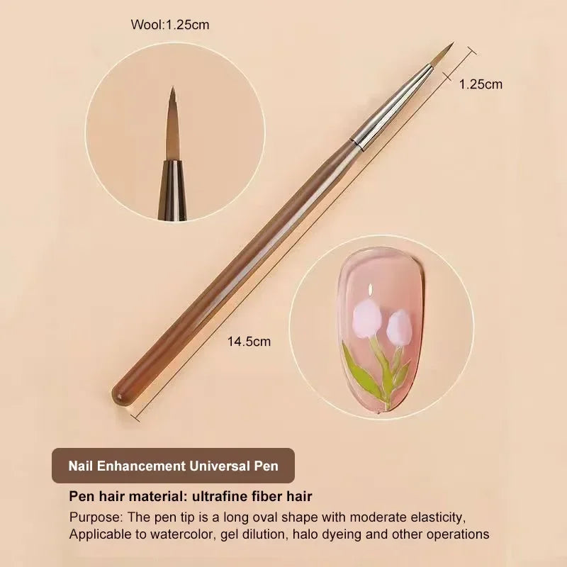 Choice 9er UV Gel Pinselset Nail Art - 9 Stück Acryl