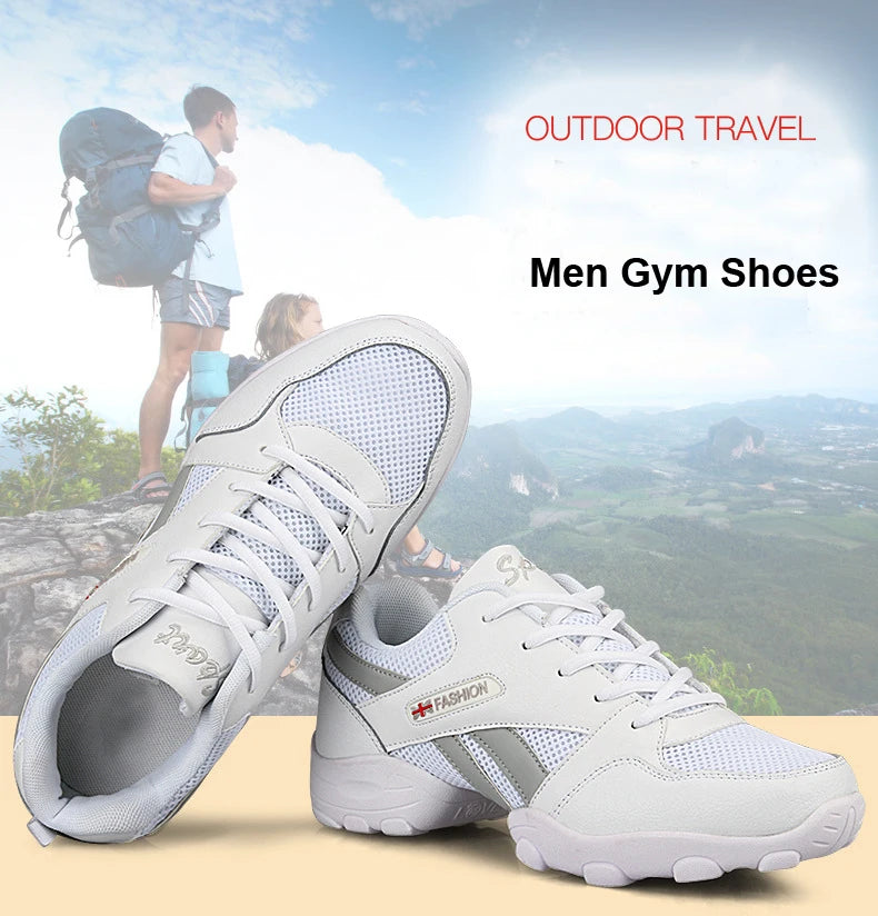 Men's Dance Sneakers High Quality Fitness Shoes Man Soft Sole Modern Jazz Outdoor Travel Gym Yoga Sports Dance Shoes Latin Shoes