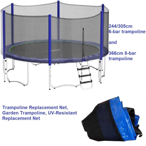 Trampolin-Sicherheitsnetz UV-Beständig Für Runde Rahmen 244/305/366 cm