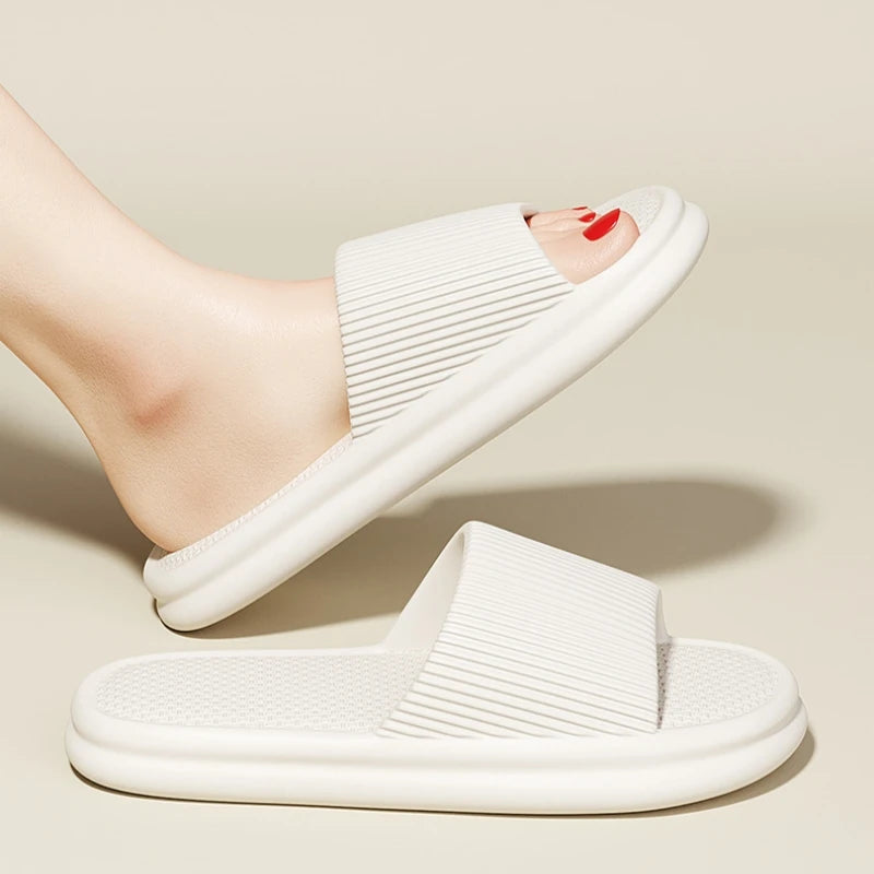 Frauen Sommer Prägnant EVA Hausschuhe Männer Weich Heim Slides Paare Badezimmer Rutschfest Sandalen Erwachsene Komfortabel Outdoor Strand Schuhe