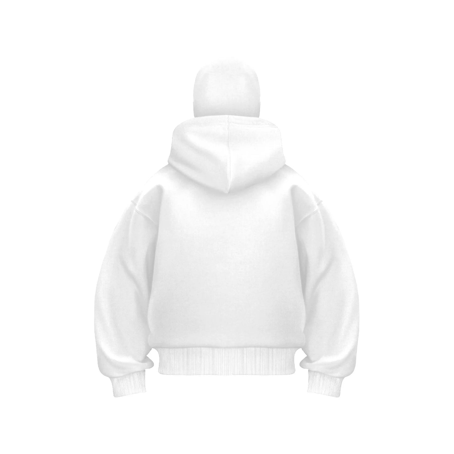 Trendy Balaklava Hoodie - Reißverschluss Größe M Unisex