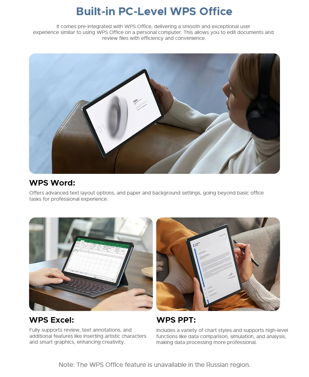 DOOGEE Tab G6 2-in-1 Tablet - 11 Zoll Display 8000mAh Akku 6GB RAM