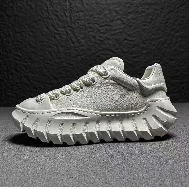Designer Men's Sneakers New Thick-soled Shoes Casual Sports Flat Heel Round Toe Comfortable Trend Fashion Elastic
