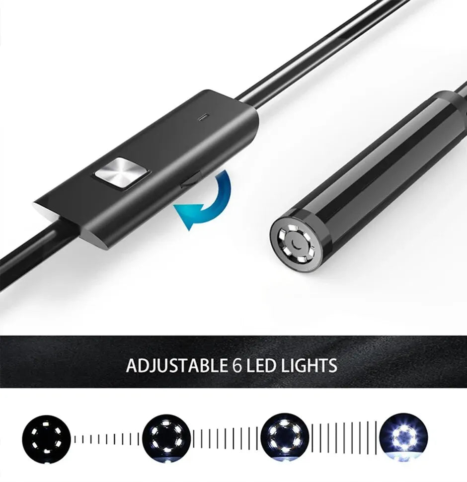 JCWHCAM N500-M Endoskopkamera IP67 Wasserdicht - 7mm 6LED C