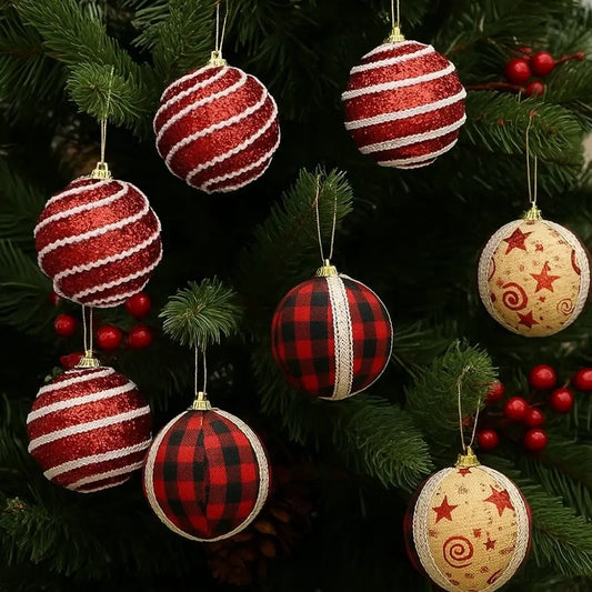 KugelGlanz Schaumstoffkugeln Glitzer - 2er Set, Durchmesser 8 cm