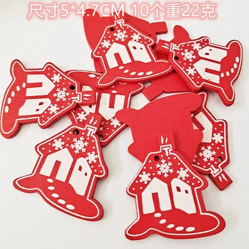 HighConcerned Mini Holzdeko - Unbehandeltes Holz, 4x5 cm, 10 Stück