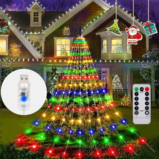 Oświetlenie wodospadowe SKYSHADOW 198 diod LED - USB 2 m, wodoodporne, 8 trybów