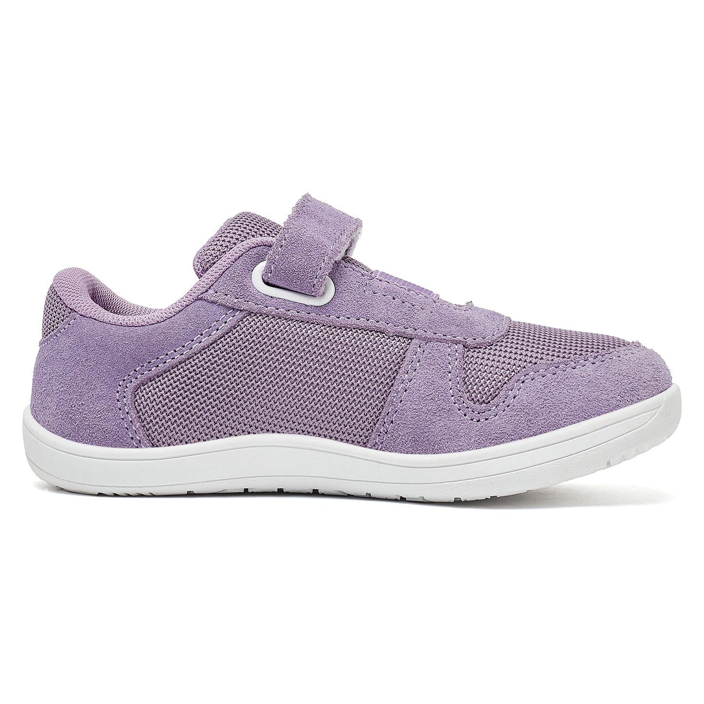 HOBIBEAR Kinder Weite Zehen Barfuß Schuhe - Klein/Groß/Kind Klettverschluss Minimalistische Sneaker - Kunstleder Mesh Leichtgewicht Schuhe