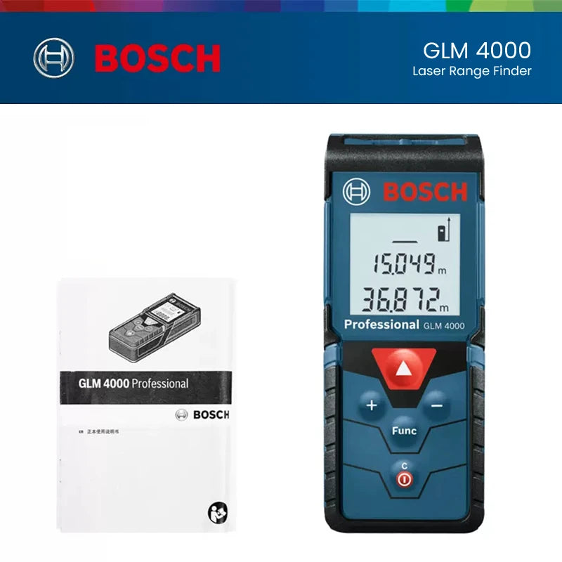 Bosch Laser Entfernungsmesser 30/40/50/100m Distanzmesser Hochpräzision Laser Level Elektronisch Bluetooth Messwerkzeuge GLM 50-27CG