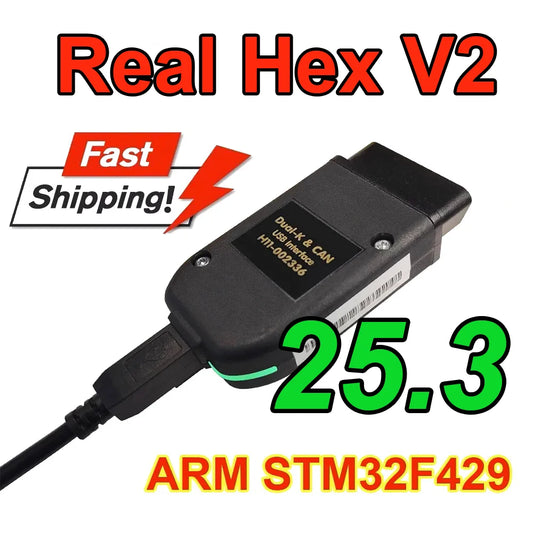 Real Hex V2 Diagnosegerät 2025 - Professionelles VAG-COM Interface für VW/Audi/Seat/Skoda