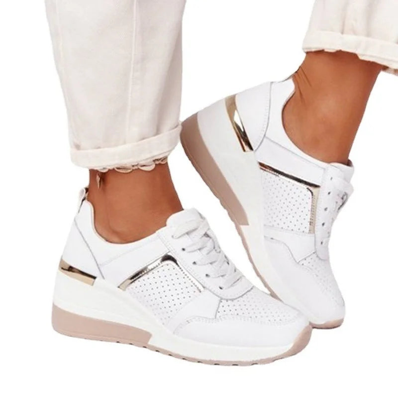 ZX12176 Plateausneaker Mit Reißverschluss - Gummi 3cm
