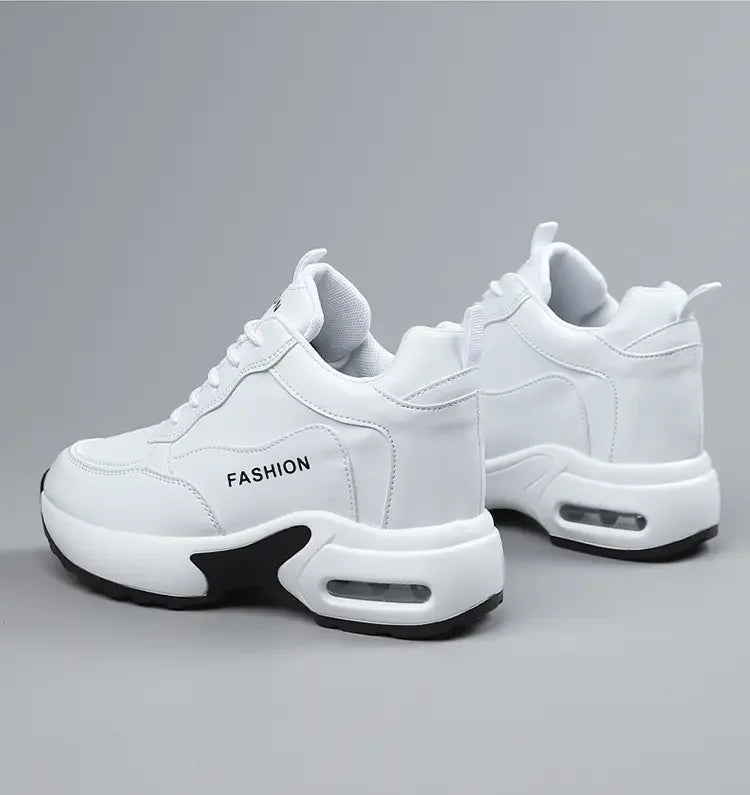 Women Sneakers Thick Soled White Height Increasing High-quality Sports Trend Fashion Walking Breathable Casual Shoes for Women