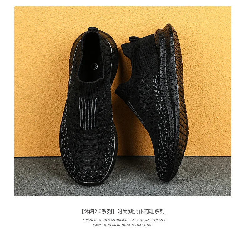 Men Shoes Lightweight Sneakers Men Fashion Casual Walking Shoes Breathable Slip on wear-resistant Mens Loafers Zapatillas Hombre