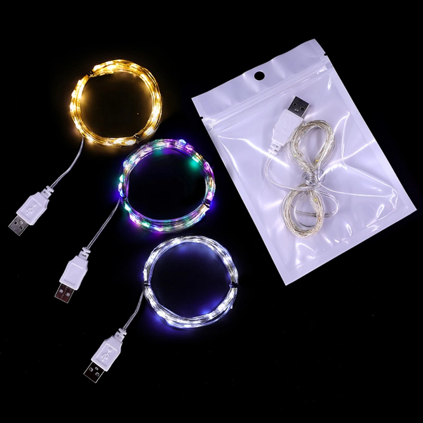 RGBCW String Light Wasserdichte Lichterkette - 249-2000 Lumen 4,5 V