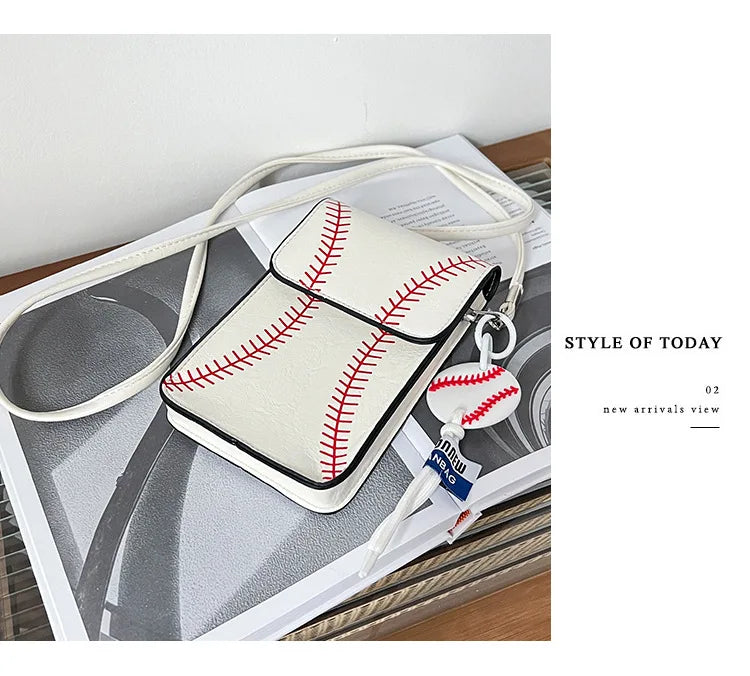Fashion Vielseitig Crossbody Taschen 2025 - Baseball Gedruckt Schulter Tasche - Handy Quadrat Taschen Personalisiert Schräg Klein Geldbörse