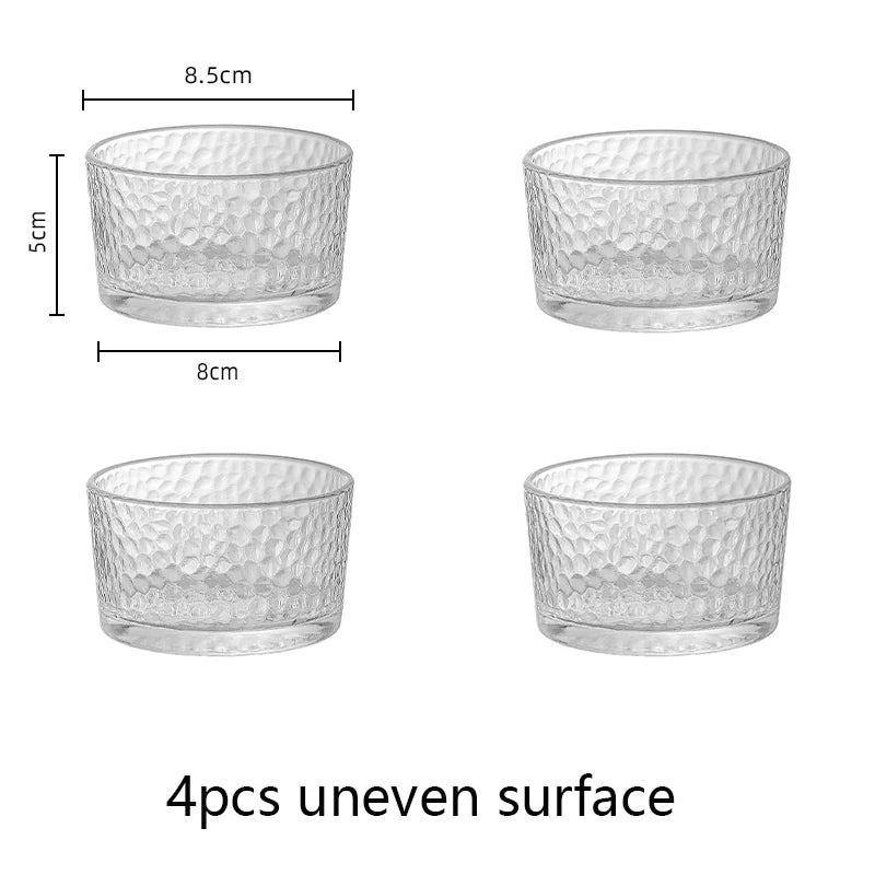 YWDL Mini Glas Schalen Set Eco Freundlich - 2/4 Stk 250ml